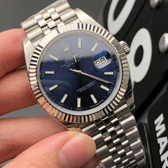 Date - Steel 904L - Blue-41mm