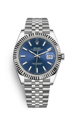 Date - 904L Steel and Blue - 41mm