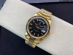 DATE-Black Yellow gold - 40mm